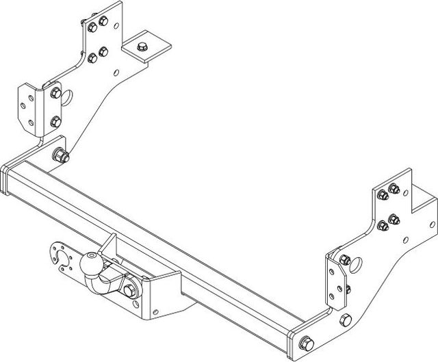 Фаркоп AvtoS для ГАЗ Gazelle Next бортовая 2016-2026. Фланцевое крепление. Артикул GAZ-15