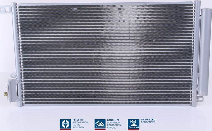 Радиатор кондиционера (конденсатор) Nissens (алюминий). Артикул 940095