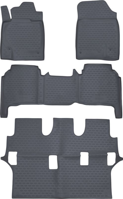 Коврики Element для салона Toyota Land Cruiser 200 2007-2012 СЕРЫЕ. Артикул NLC.48.17.211k
