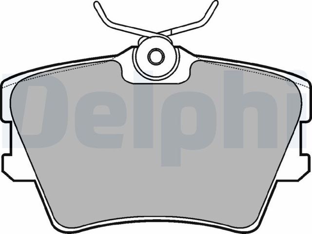 Тормозные колодки Delphi (Semi-Metallic). Артикул LP1019