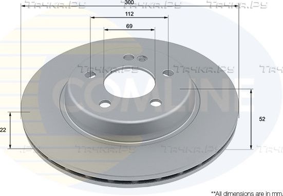 Тормозной диск Comline Comline. Артикул ADC4075V