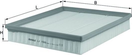 Воздушный фильтр Mahle-Knecht. Артикул LX 1586