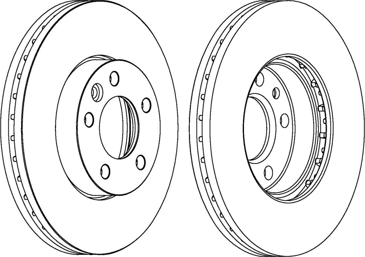 Тормозной диск Ferodo PREMIER Coat+ disc. Артикул DDF1253C-1