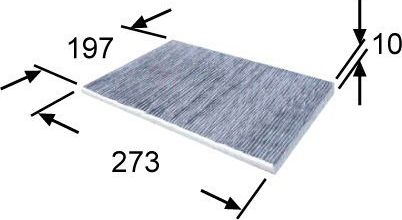 Салонный фильтр JS Asakashi. Артикул AC1505