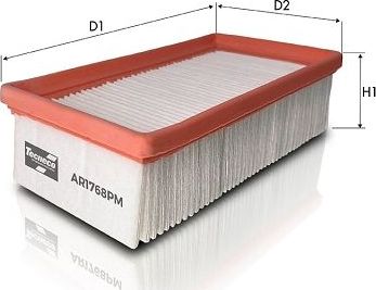 Воздушный фильтр Tecneco Filters. Артикул AR1768PM