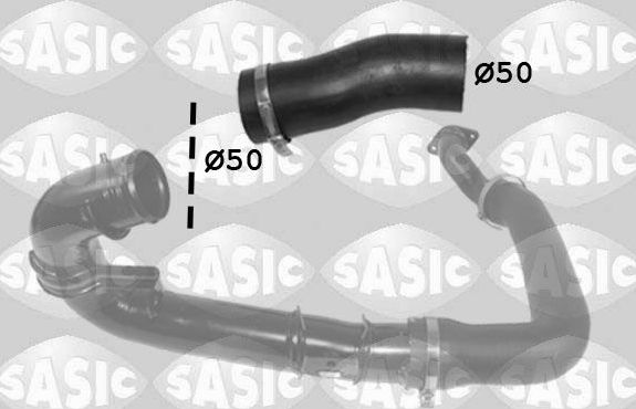 Патрубок интеркулера Sasic для Fiat Linea 2009-2026. Артикул 3336294