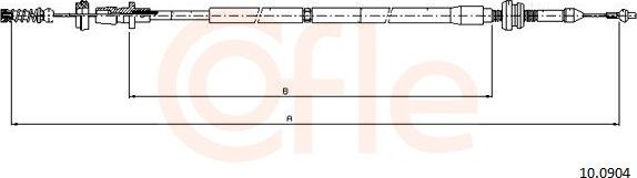 Трос газа Cofle. Артикул 92.10.0904