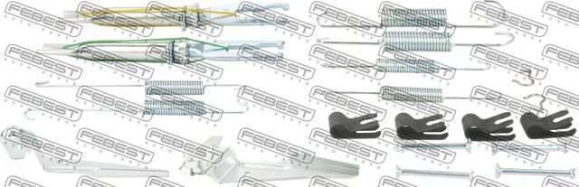 МОНТАЖНЫЙ КОМПЛЕКТ БАРАБАННЫХ КОЛОДОК Febest. Артикул 0104-GUN125R-KIT