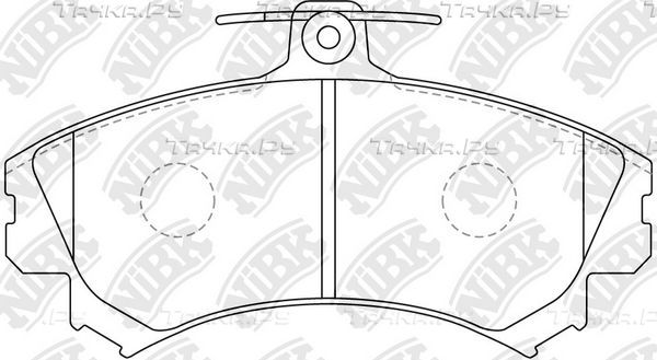 Тормозные колодки NiBK передние для Volvo V40 I 1995-2004. Артикул PN3090