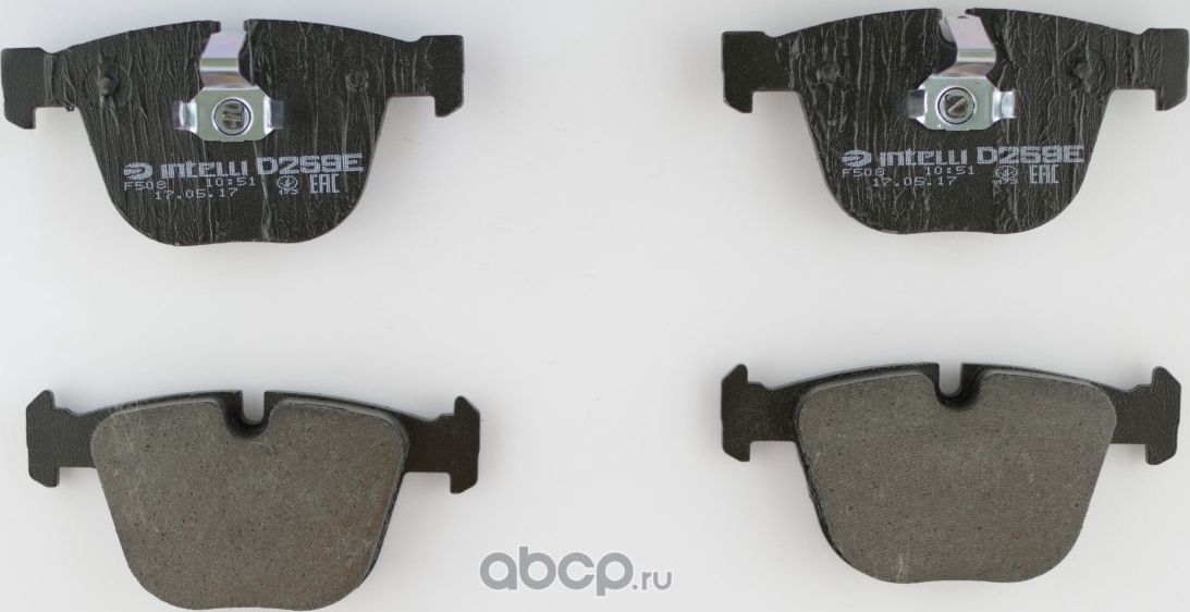 Колодки дискового тормоза задние для автомобилей (Intelli). Артикул D259E