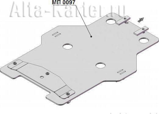Площадка Storm для крепления снегового отвала Can-Am Commander 2011-2015. Артикул 40.MP 0097