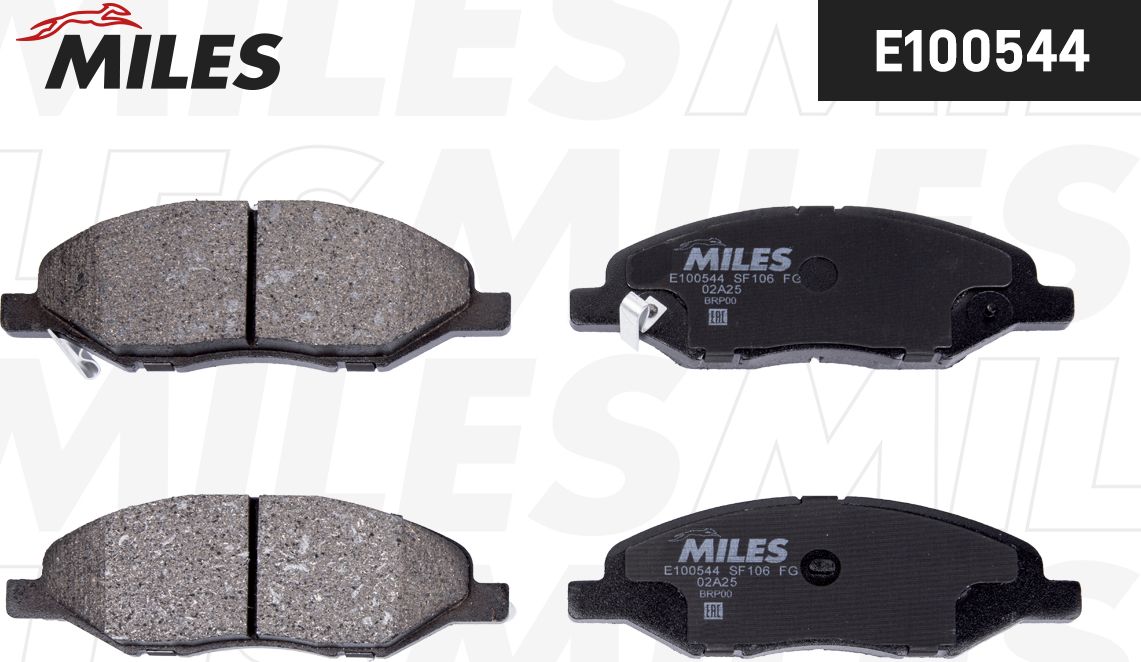 Тормозные колодки Miles (Semi-Metallic). Артикул E100544