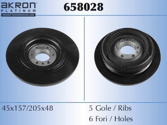 Шкив коленвала Malò. Артикул 658028