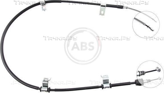 Трос ручника (тросик ручного тормоза) ABS. Артикул K15347