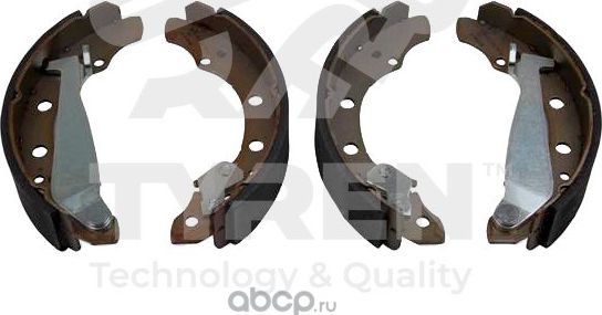 Колодки тормозные барабанные (Tyren). Артикул TYR1415701