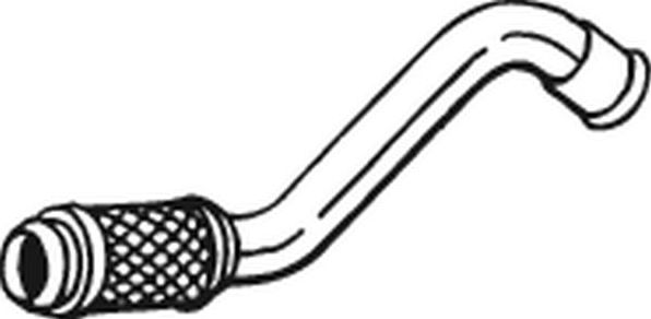 Глушитель (труба соединительная) Bosal передний для Citroen C4 II 2009-2026. Артикул 713-077