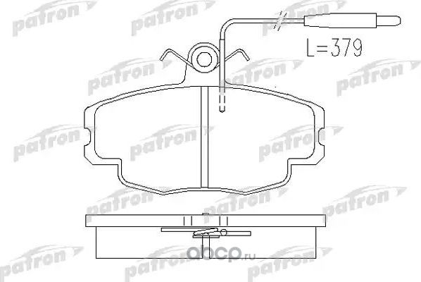 Колодки тормозные дисковые (Patron). Артикул PBP720