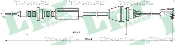 Трос газа LPR. Артикул C0147A