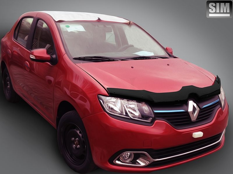 Дефлектор SIM для капота Renault Sandero II 2014-2026. Артикул SRELOG1412