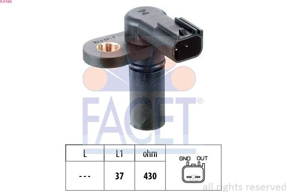 Датчик положения распредвала Facet Made in Italy - OE Equivalent для Mazda MPV II (LW) 2002-2006. Артикул 9.0166