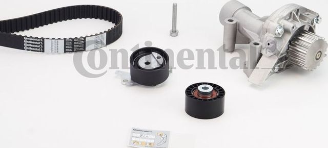 Помпа (водяной насос) с комплектом ремня ГРМ ContiTech. Артикул CT1138WP1