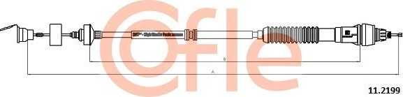 Трос сцепления Cofle. Артикул 92.11.2199