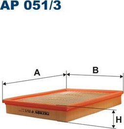 Воздушный фильтр Filtron. Артикул AP 051/3