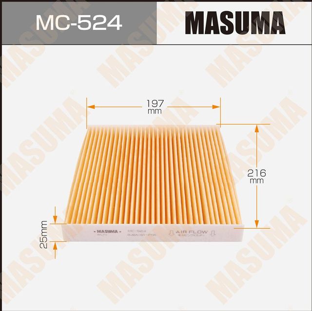 Салонный фильтр Masuma. Артикул MC-524