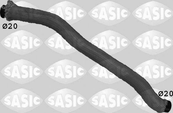 Патрубок радиатора (системы охлаждения) Sasic правый для Volkswagen Passat B6 2005-2010. Артикул 3406060