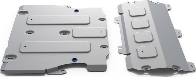 Защита алюминиевая Rival для картера и КПП Audi Q5 II АКПП 2017-2026. Артикул K333.0351.1