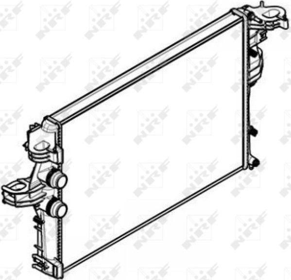 Радиатор охлаждения двигателя NRF (алюминий). Артикул 58430