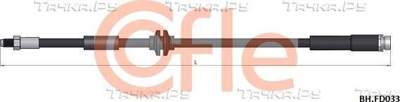 Тормозной шланг Cofle задний правый/левый для Ford Focus II 2004-2012. Артикул 92.BH.FD033