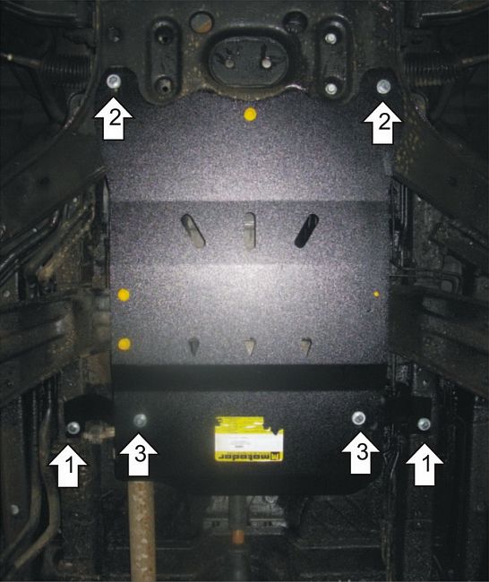 Защита Мотодор для КПП и РК SsangYong Stavic 2013-2019. Артикул 12808