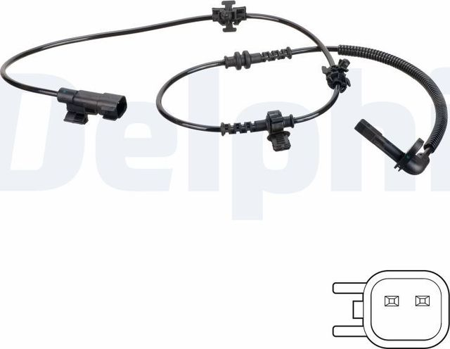 Датчик ABS Delphi передний для Opel Astra K 2017-2026. Артикул SS20773