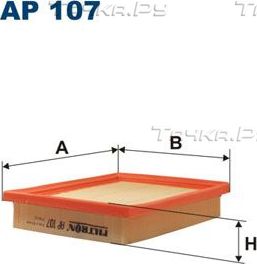 Воздушный фильтр Filtron. Артикул AP 107