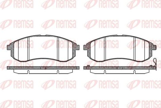 Тормозные колодки Remsa. Артикул 1129.01