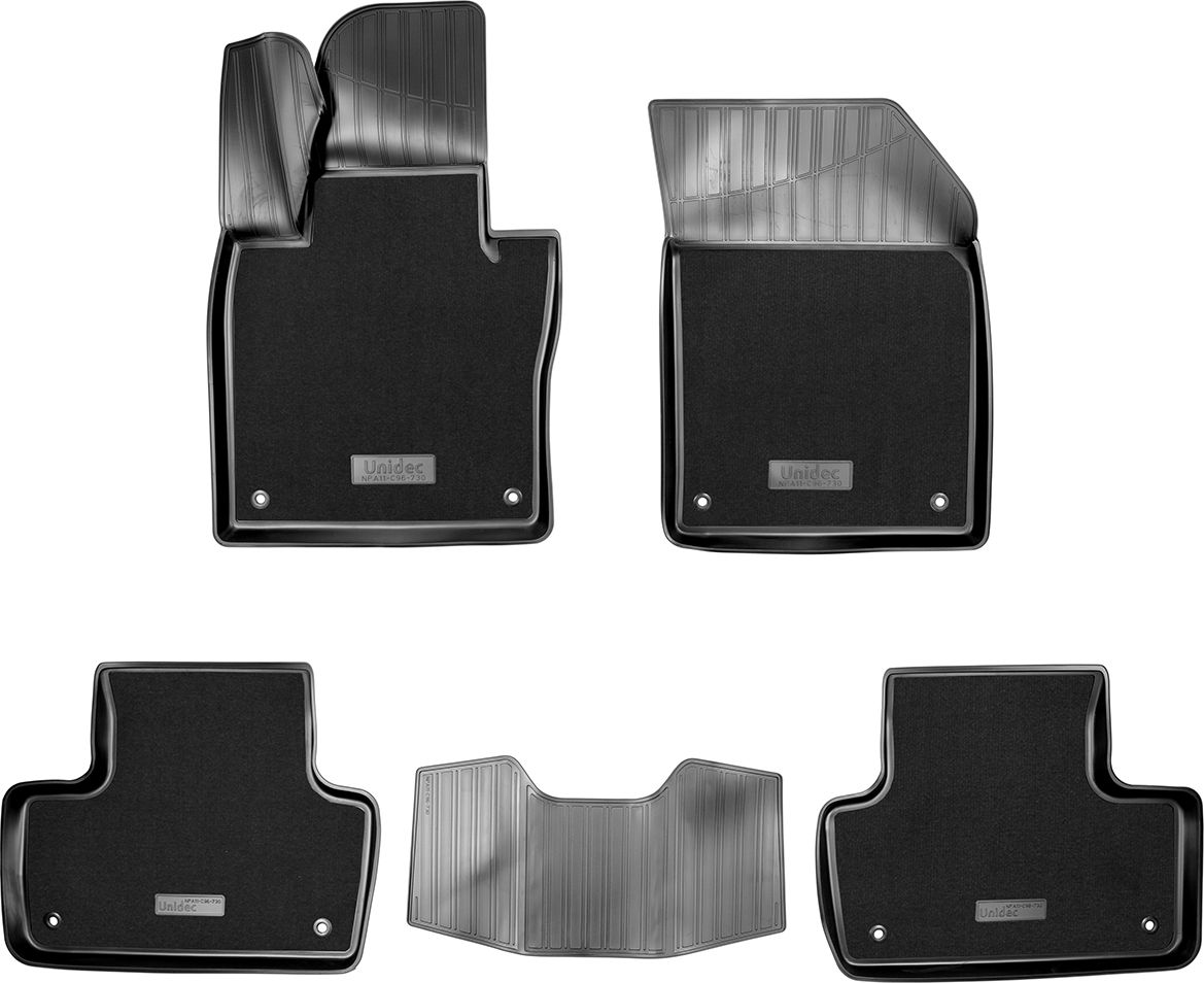 Коврики Норпласт комбинированные для салона Volvo XC60 II 2017-2026. Артикул NPA11-C96-730-CM