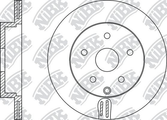 Тормозной диск NiBK задний для Infiniti FX II (S51) 2008-2013. Артикул RN1429