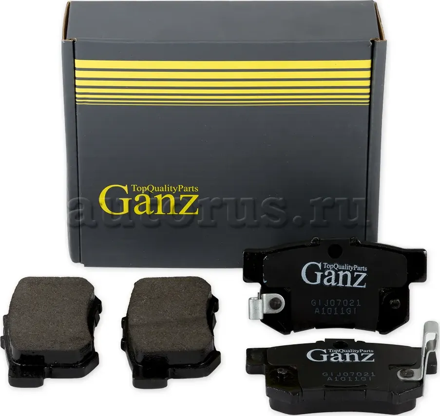 Колодки задние GANZ GIJ07021 Ganz. Артикул GIJ07021