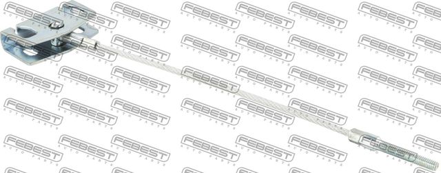 Трос ручника (тросик ручного тормоза) Febest. Артикул 02100-J10F