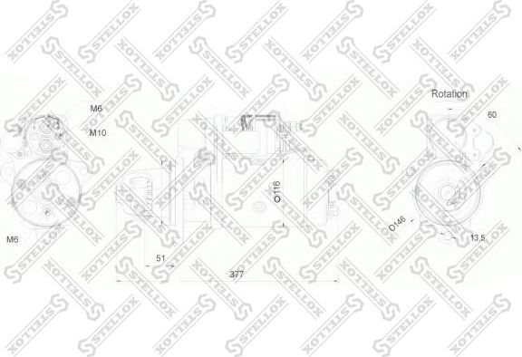 Стартер Stellox для DAF CF 85 2001-2013. Артикул 88-02042-SX