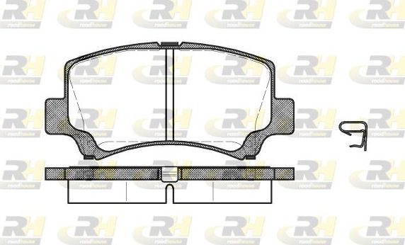 Тормозные колодки RoadHouse передние для Chery Kimo (A1) 2007-2014. Артикул 2710.02
