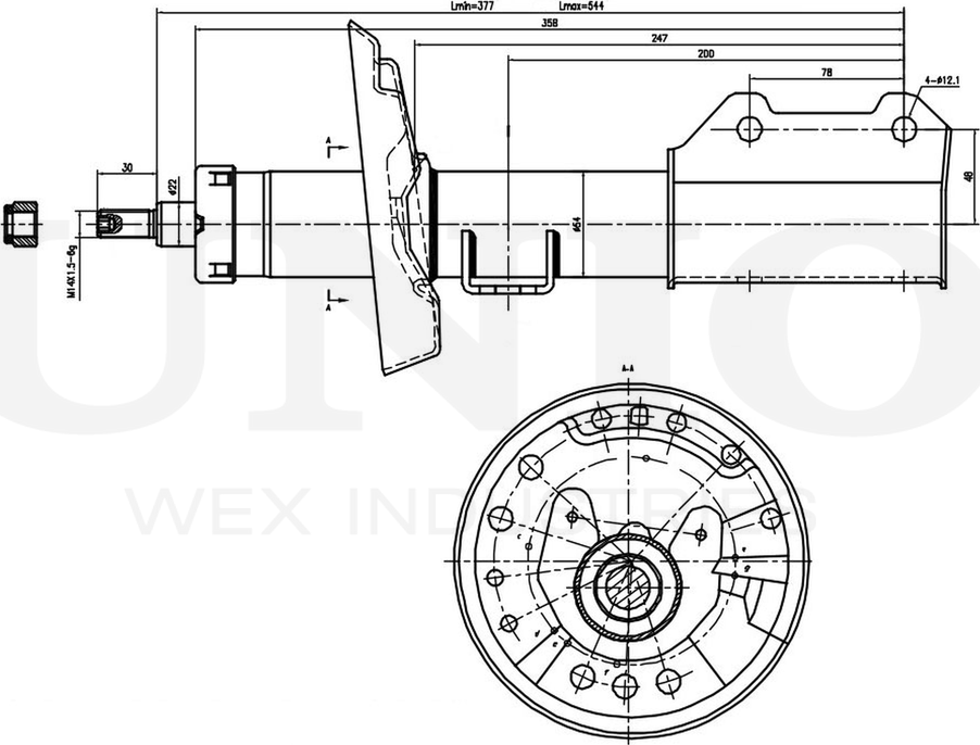 Амортизатор подвески (Unio). Артикул SAB-10510