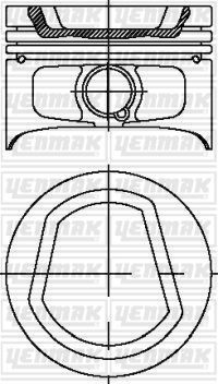 Поршень Yenmak для SEAT Cordoba I 1993-2002. Артикул 31-04321-050