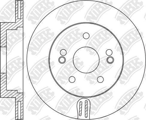 Тормозной диск NiBK задний для Kia Quoris I 2015-2015. Артикул RN1654