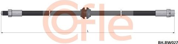 Тормозной шланг Cofle передний правый/левый для BMW 7 IV (E65/E66) 2001-2008. Артикул 92.BH.BW027