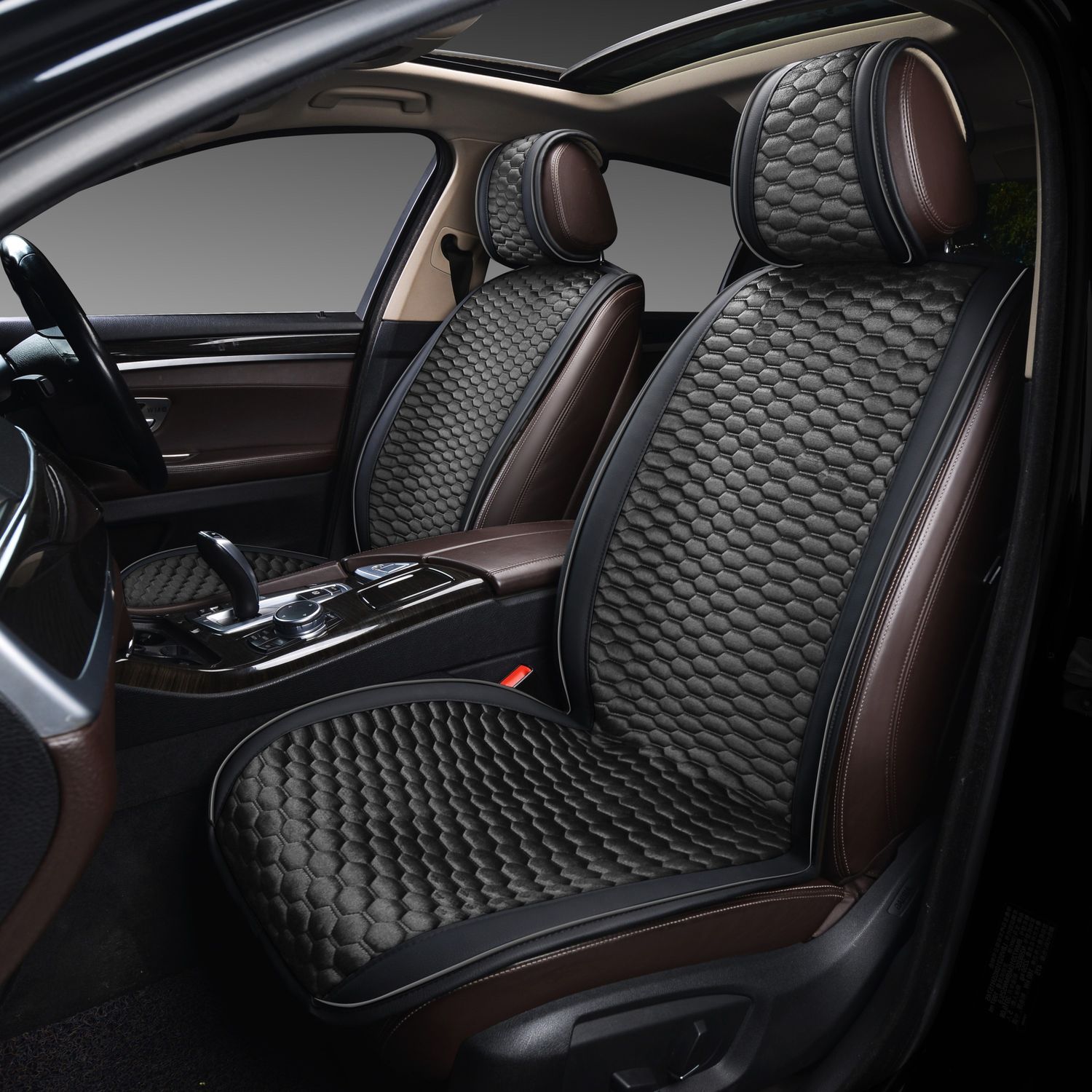 Накидка универсальная PSV Hornet 2 FRONT на сидение, цвет Черно-Серый. Артикул 132154