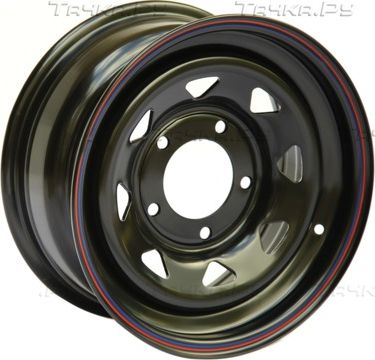 Колёсный диск OFF-ROAD Wheels стальной черный 5x139,7 8xR15 d110 ET0 для УАЗ Буханка 1990-2026. Артикул 1580-53910BL-0