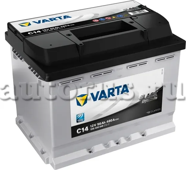 АКБ 56Ah 480A 242x175x190 о.п. (-+) BLACK DYNAMIC (Varta) Varta. Артикул 556400048