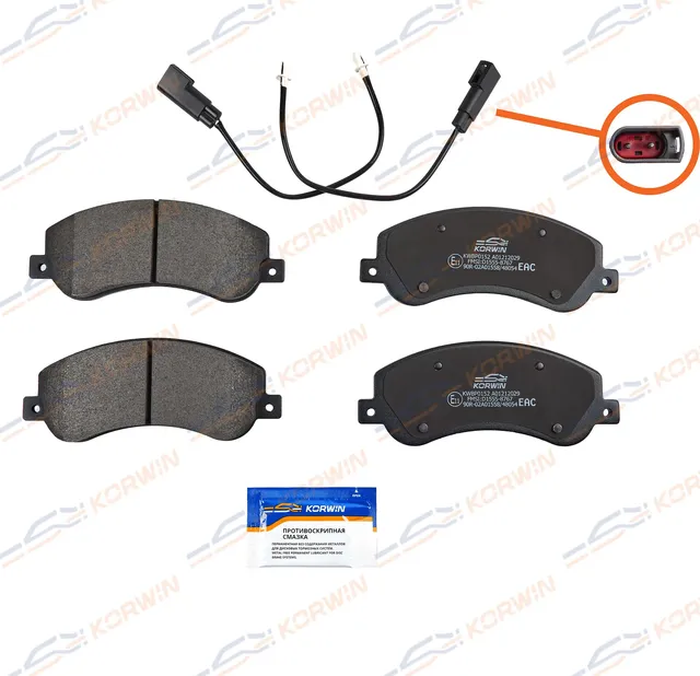 Колодки тормозные перед. Ford Transit 06-/VW Amarok 10 (Korwin). Артикул KWBP0152